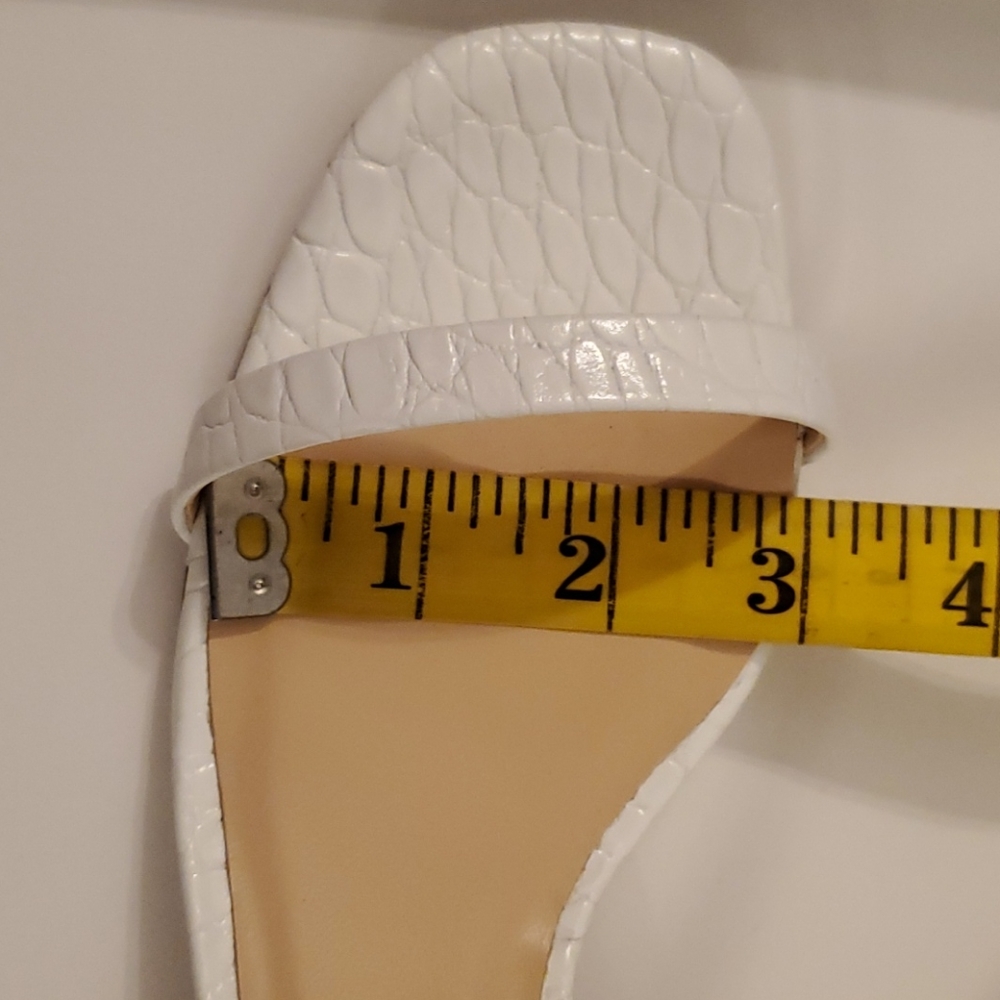 Club Monaco Marnee White Slide Sandals | Size 6 | NIB Women’s Resort Ready Shoes - Picture 10 of 11